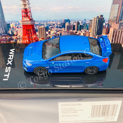 HOBBY JAPAN 1/64 SUBARU WRX STI Type S (VAB) Blue HJ641021BL