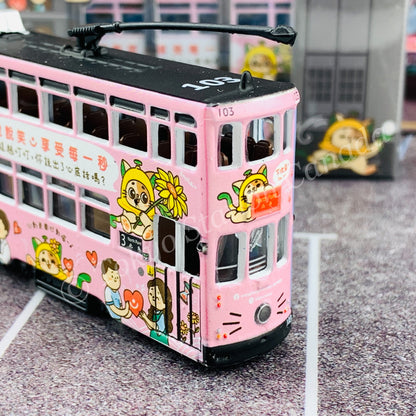 TINY 微影 52 Hong Kong Tram (6th-generation) Ding Ding Cat Light Blue/Pink ATC65222