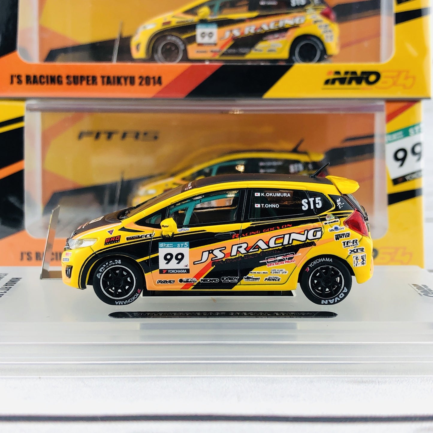 INNO64 HONDA FIT 3 RS #99 J'S Racing - Super Taikyu 2014 CARLOVERDIECAST Special Edition IN64-GK5-JS99