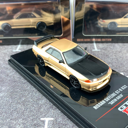 INNO64 1/64 NISSAN SKYLINE GTR R32 Satin Gold Hong Kong Special Edition IN64-R32-SGHS