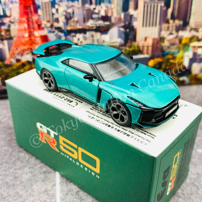 ERA CAR 1/64 SP Nissan GT-R50 By Italdesign - Production Version Dark Green NS21GTRSP49