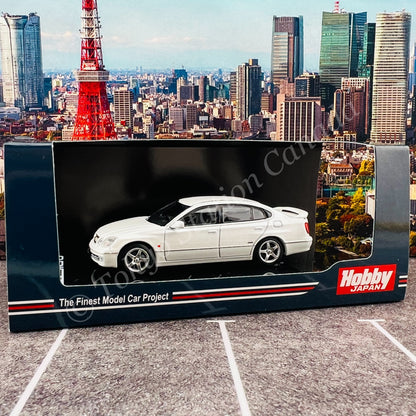 HOBBY JAPAN 1/64 Toyota ARISTO V300 VERTEX EDITION White Pearl HJ641030AW