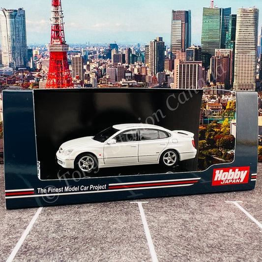 HOBBY JAPAN 1/64 Toyota ARISTO V300 VERTEX EDITION White Pearl HJ641030AW