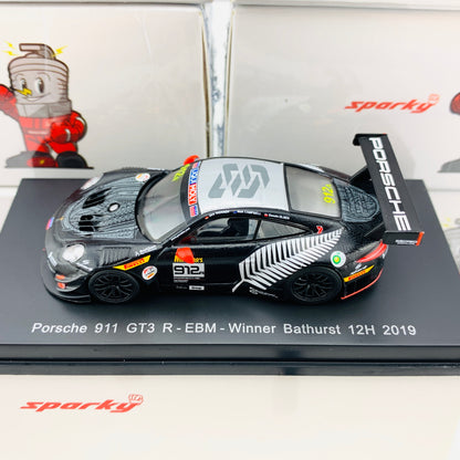 Sparky 1/64 PORSCHE 911 GT3 R NO.912 EBM Winner Bathurst 12H 2019 D. Werner - D. Olsen - M. Campbell Y160