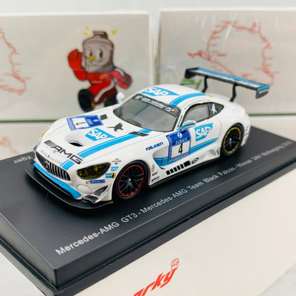 Sparky 1/64 Mercedes-AMG GT3 - Mercedes-AMG Team Black Falcon - Winner 24H Nurburgring 2016 B. Schneider - M. Engel - A. Christodoulou - M. Metzger Y156