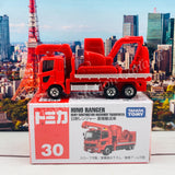 TOMICA 30 Hino Ranger Heavy Construction Machinery Transporter
