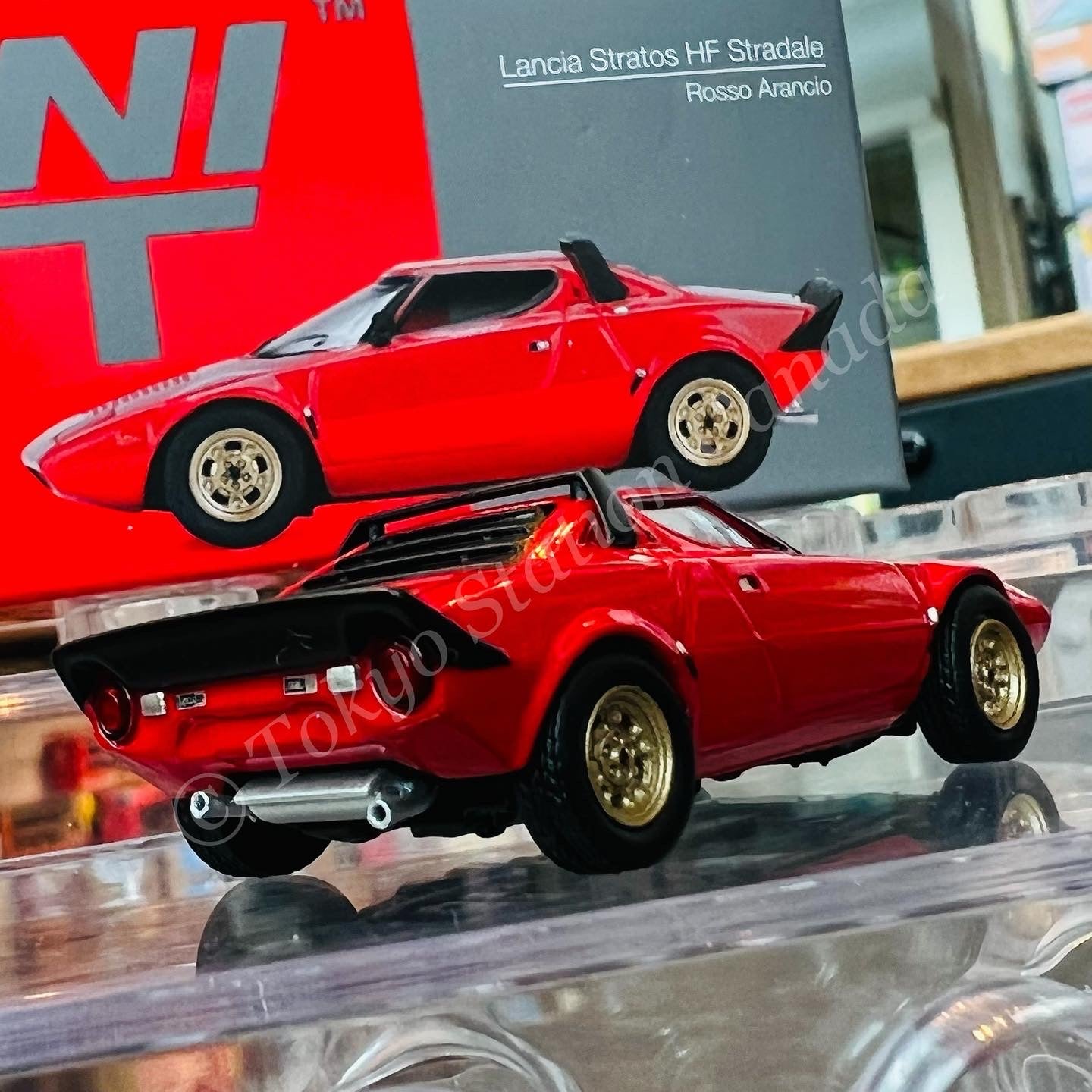 MINI GT 1/64 Lancia Stratos HF Stradale Rosso Arancio LHD MGT00365-L