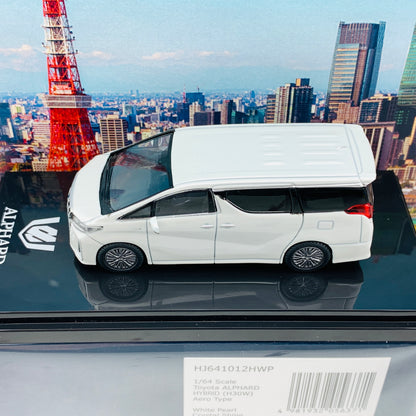 HOBBY JAPAN 1/64 Toyota ALPHARD HYBRID (H30W) AERO TYPE White Pearl HJ641012HWP