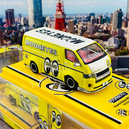 Tarmac Works 1/64 COLLAB64 Toyota Hiace Widebody Mooneyes *** Collaboration with Mooneyes *** T64-038-ME