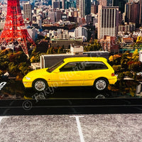 HOBBY JAPAN 1/64 Honda CIVIC (EF9) SiR Ⅱ Yellow HJ641031AY