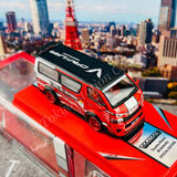 TARMAC WORKS HOBBY64 Toyota Hiace Widebody Red T64-038-GBN "2021 HK Toycar Salon Edition"