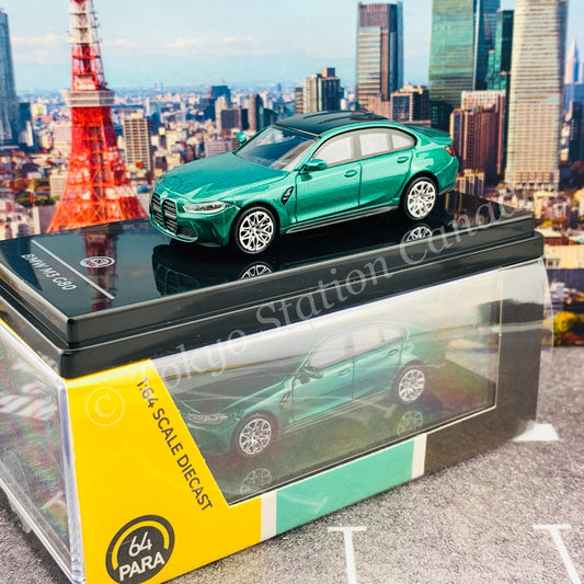 PARA64 1/64 BMW M3 G80 Isle of Man Green LHD PA-55201