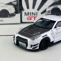 MINI GT 1/64 LB★WORKS Nissan GT-R R35 Type 2 Rear Wing ver 3 White RHD MGT00068-R