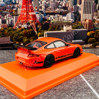 Tarmac Works x MINICHAMPS COLLAB64 1/64 Porsche 911 GT3 RS (997) Orange T64MC-001-OR (643066003)