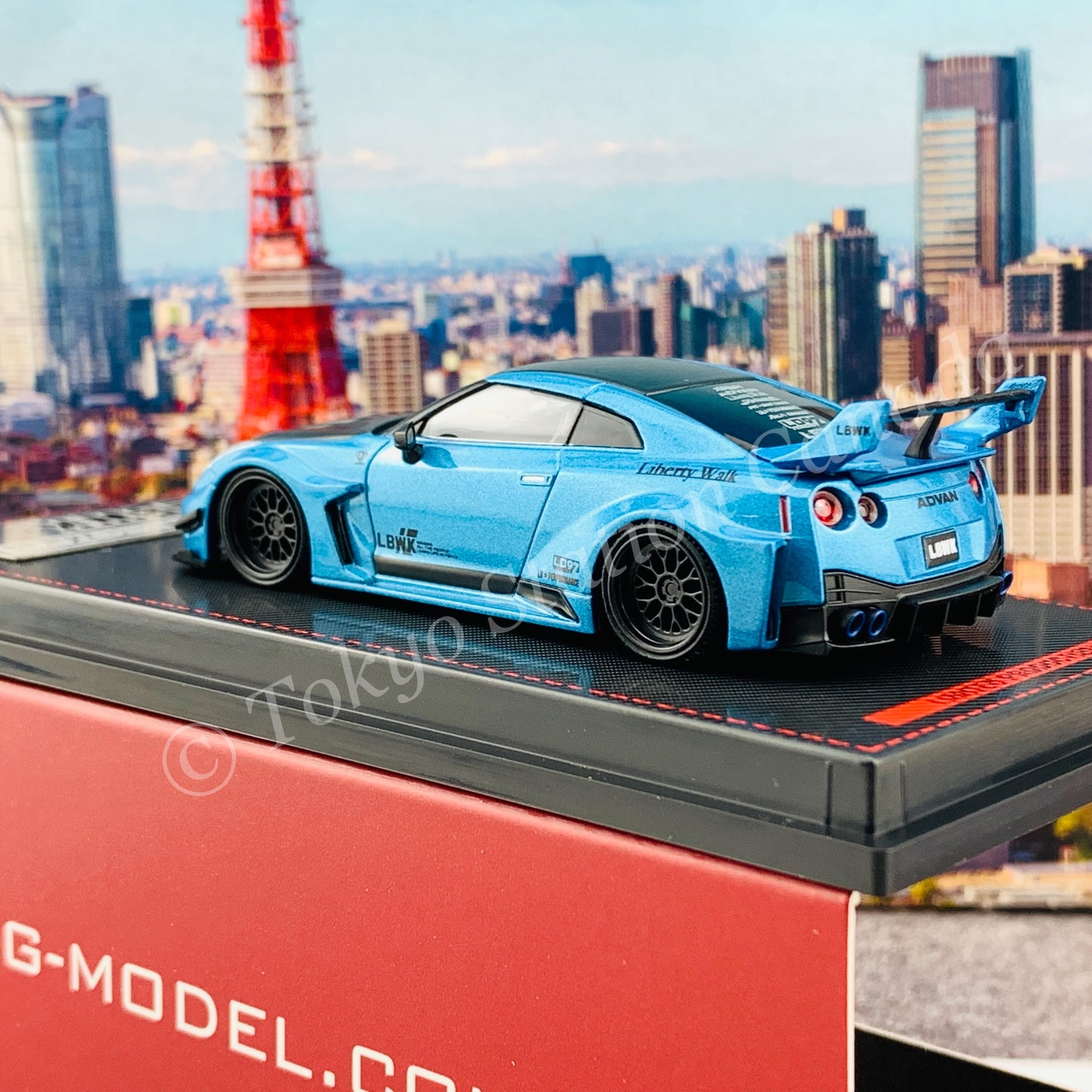 Ignition Model 1/64 LB-Silhouette WORKS GT Nissan 35GT-RR Light Blue Metallic IG2385