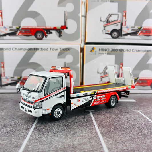 Tiny City 163 - HINO 300 Flatbed Tow Truck 日野300 韋川平板拖車