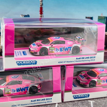 TARMAC WORKS HOBBY64 1/64 Audi R8 LMS 2019 ADAC GT Masters Hockenheimring 2019 Christopher HAASE / Jeffrey SCHMIDT T64-043-19BWT
