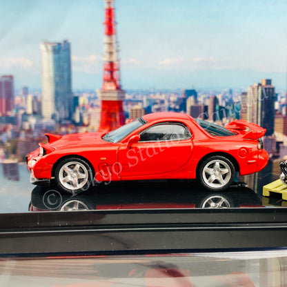HOBBY JAPAN 1/64 Mazda RX-7 (FD3S) TYPE RS With Engine Display Model Red HJ642007FR