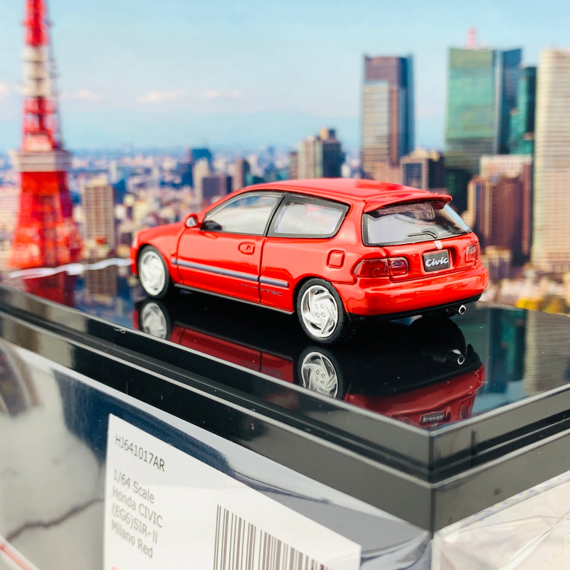HOBBY JAPAN 1/64 Honda Civic EG6 SIR-II MILANO RED HJ641017AR
