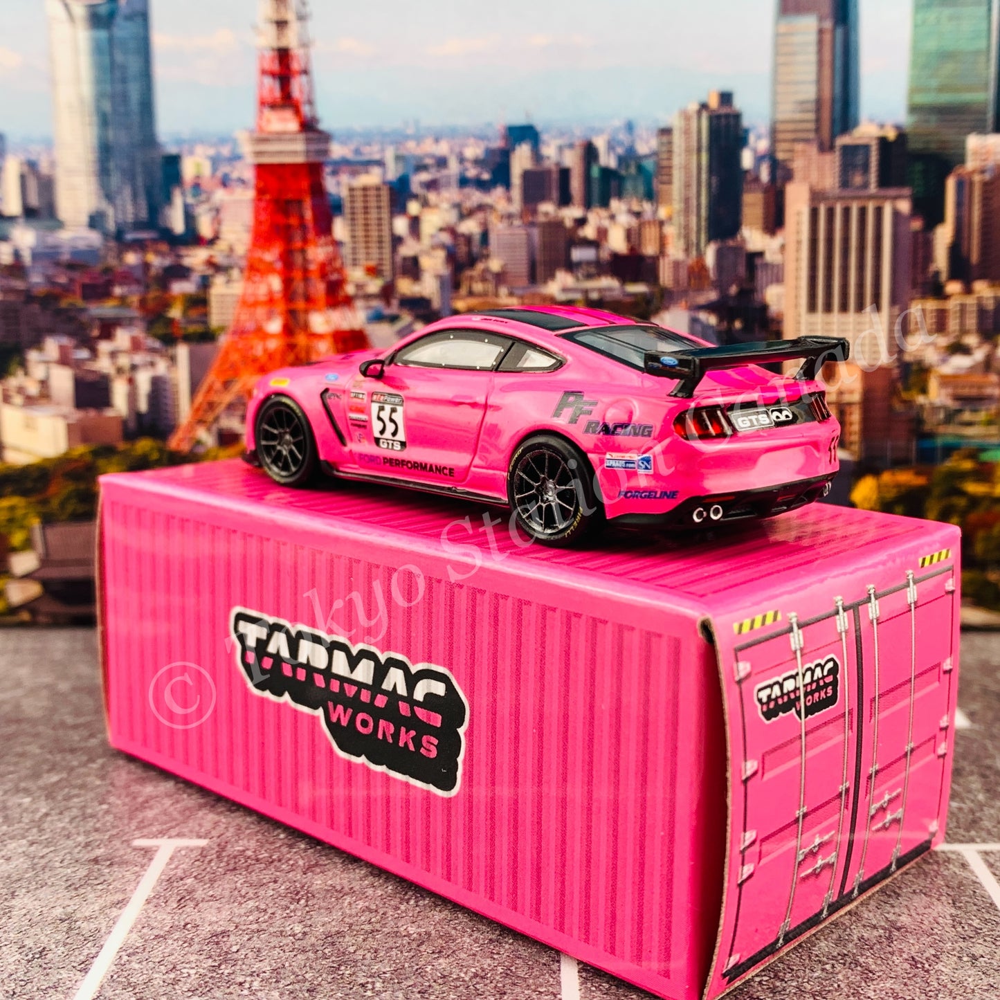 Tarmac Works 1/64 Global64 Ford Mustang GT4 Pirelli World Challenge 2018 T64G-011-PWC