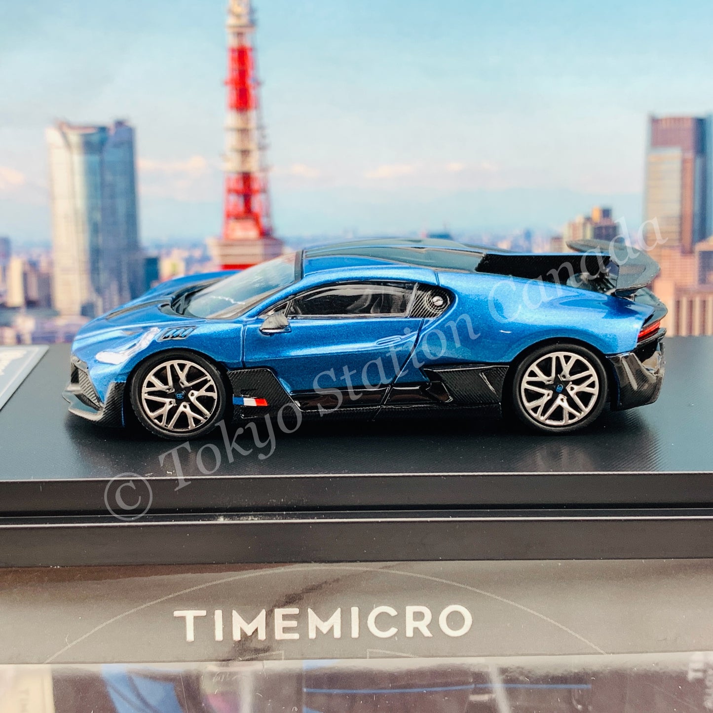 TIME MICRO x Bburago 1/64 Bugatti DIVO BLUE