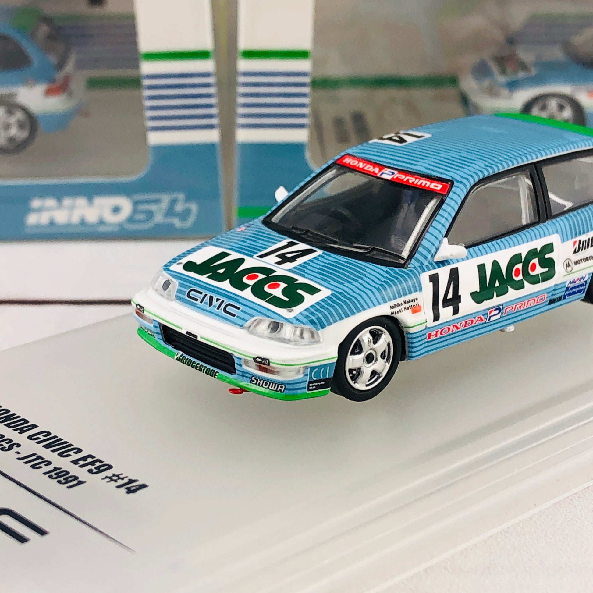 INNO64 HONDA CIVIC EF9 GR.A #14 "JACCS" JTC 1991 IN64-EF9-JAC91