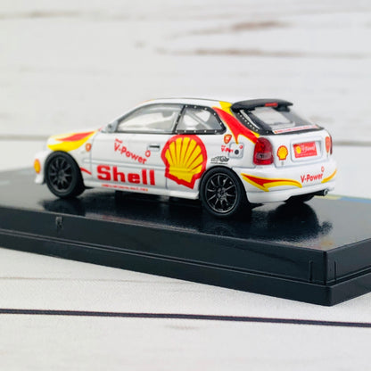 Tarmac Works 1/64 Honda Civic Type R EK9 FARA : Homestead II 2016 "SHELL" Singapore Exclusive Model