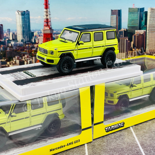 TARMAC WORKS ROAD64  1/64 Mercedes-AMG G63 Electric Beam/Yellow - WebStore Special Edition T64R-040-YE