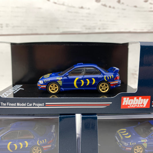 HOBBY JAPAN 1/64 Subaru Impreza WRX GC8 STi version II Sports Blue with Decal HJ641013DSBL