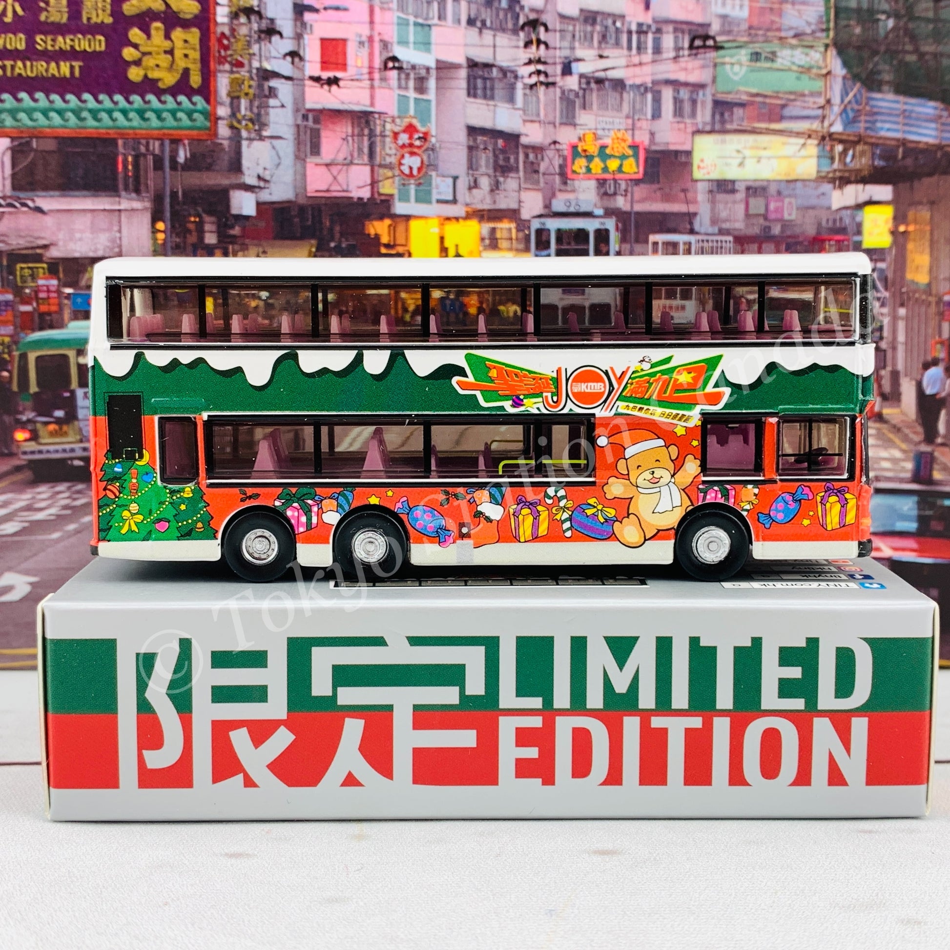 TINY 微影 KMB VOLVO Olympian Hong Kong Christmas Limited Edition (1 Star Ferry 尖沙咀碼頭) 九巴富豪 Olympian 11米 "聖誕Joy滿九巴" [展會限定] KMB2020083