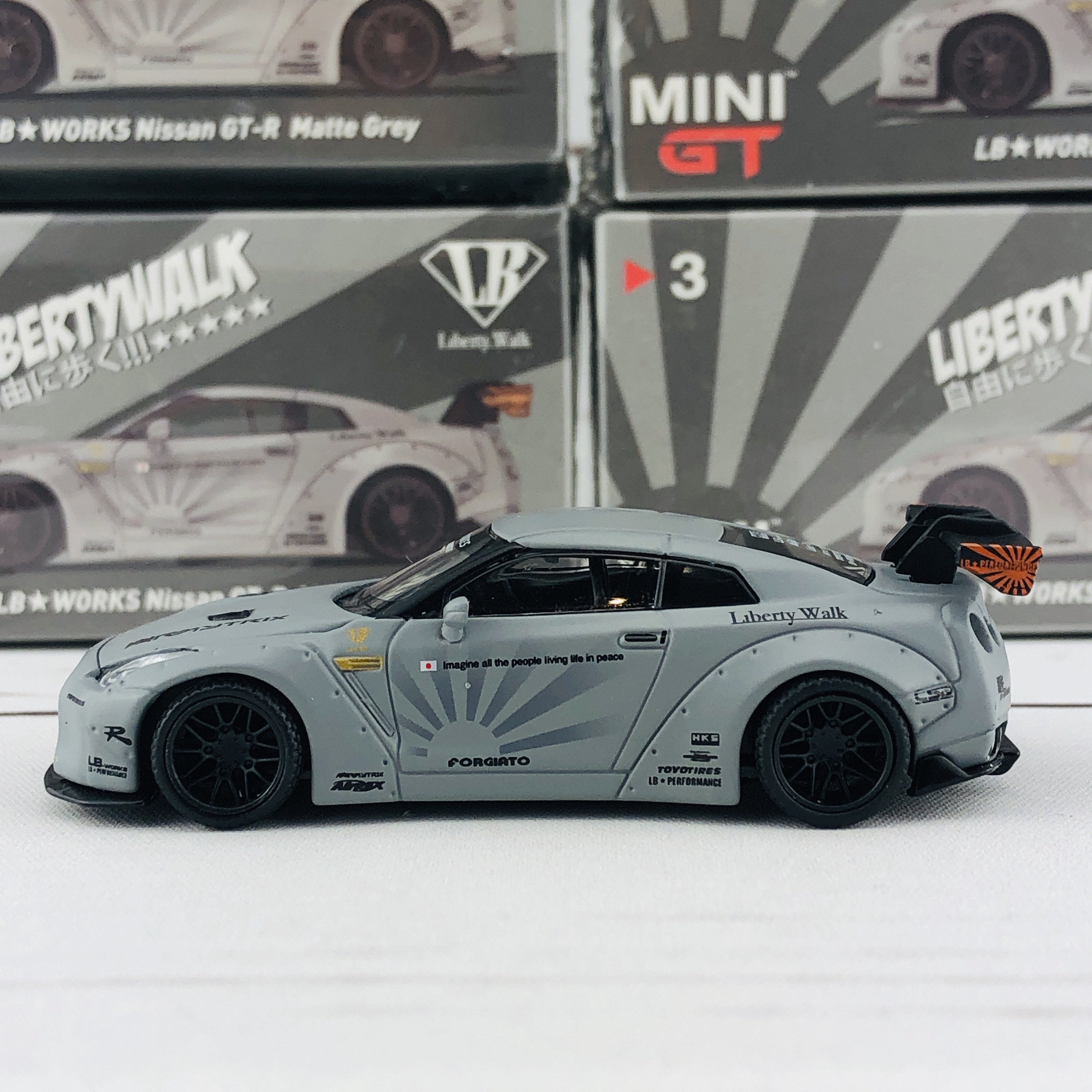 LB★WORKS Nissan GT-R　Matte Gray Mini GT - LB WORKS Nissan GT-R Matte Grey #3 - MGT00003 - YouTube