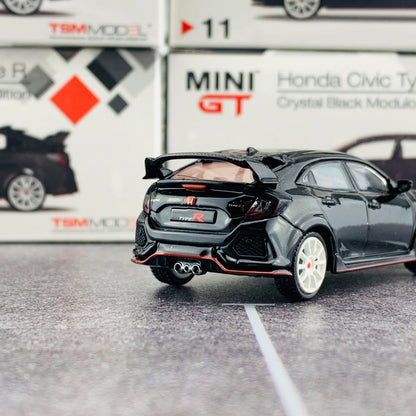 MINI GT 1/64 Honda Civic Type R (FK8) Crystal Black Modulo Edition Malaysian Exclusive RHD MGT00011-R