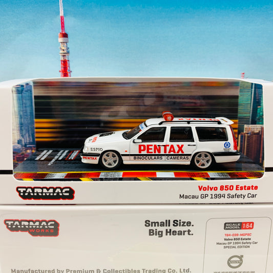 Tarmac Works 1/64 Volvo 850 Estate Macau GP 1994 Safety Car - Macau GP 2020 Special Edition - HOBBY64 T64-039-MGPSC