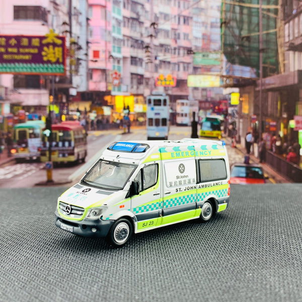 Tiny 微影 166 Mercedes-Benz Sprinter (SJ 23) Hong Kong St. John Ambulance ATC64623