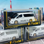 Model 1 1/64 Toyota Hiace 300 Custom version WHITE C33125