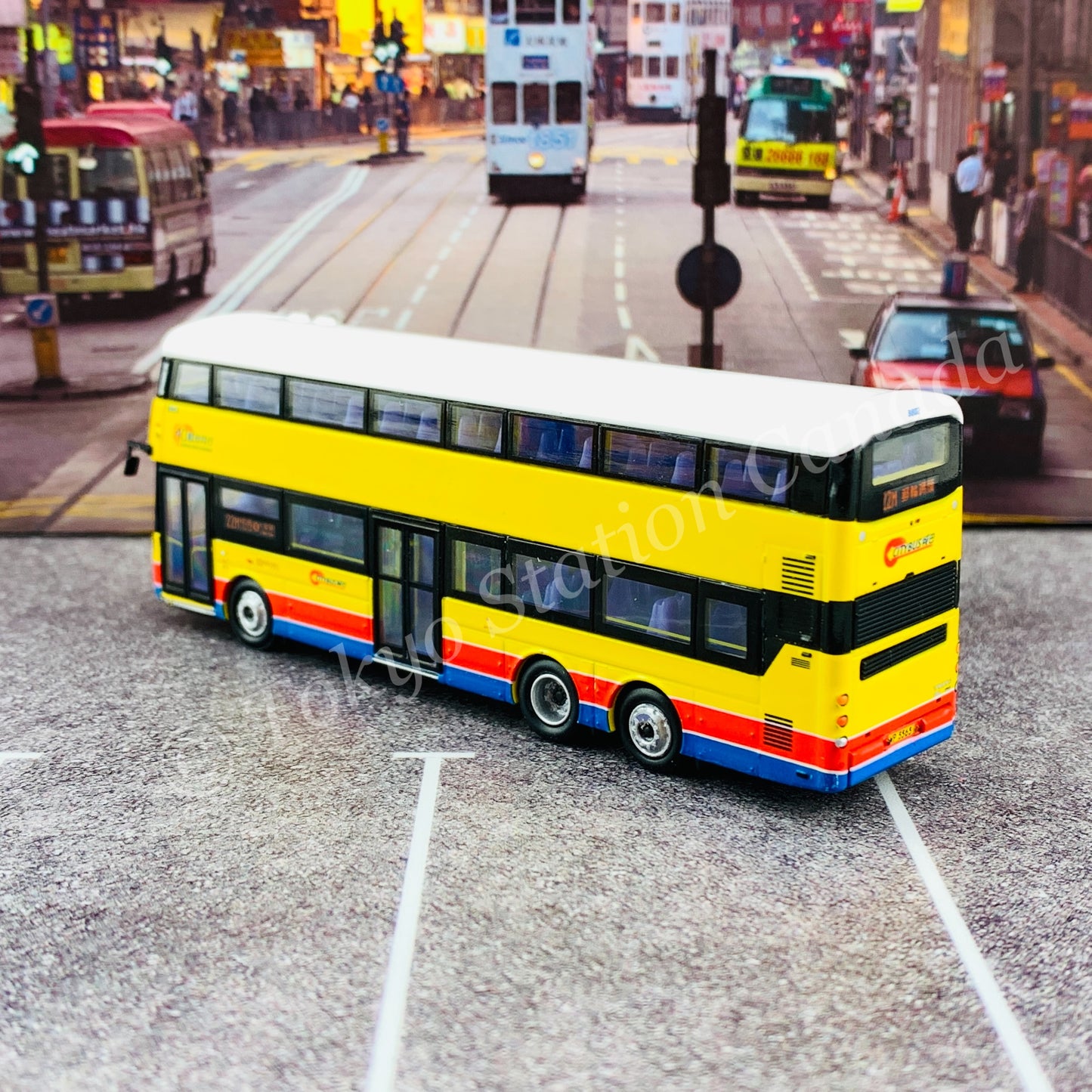Model 1 1/120 城巴 CITYBUS Volvo B8L 8802 WP5565 @ Cruise Terminal 郵輪碼頭 22M #S33303