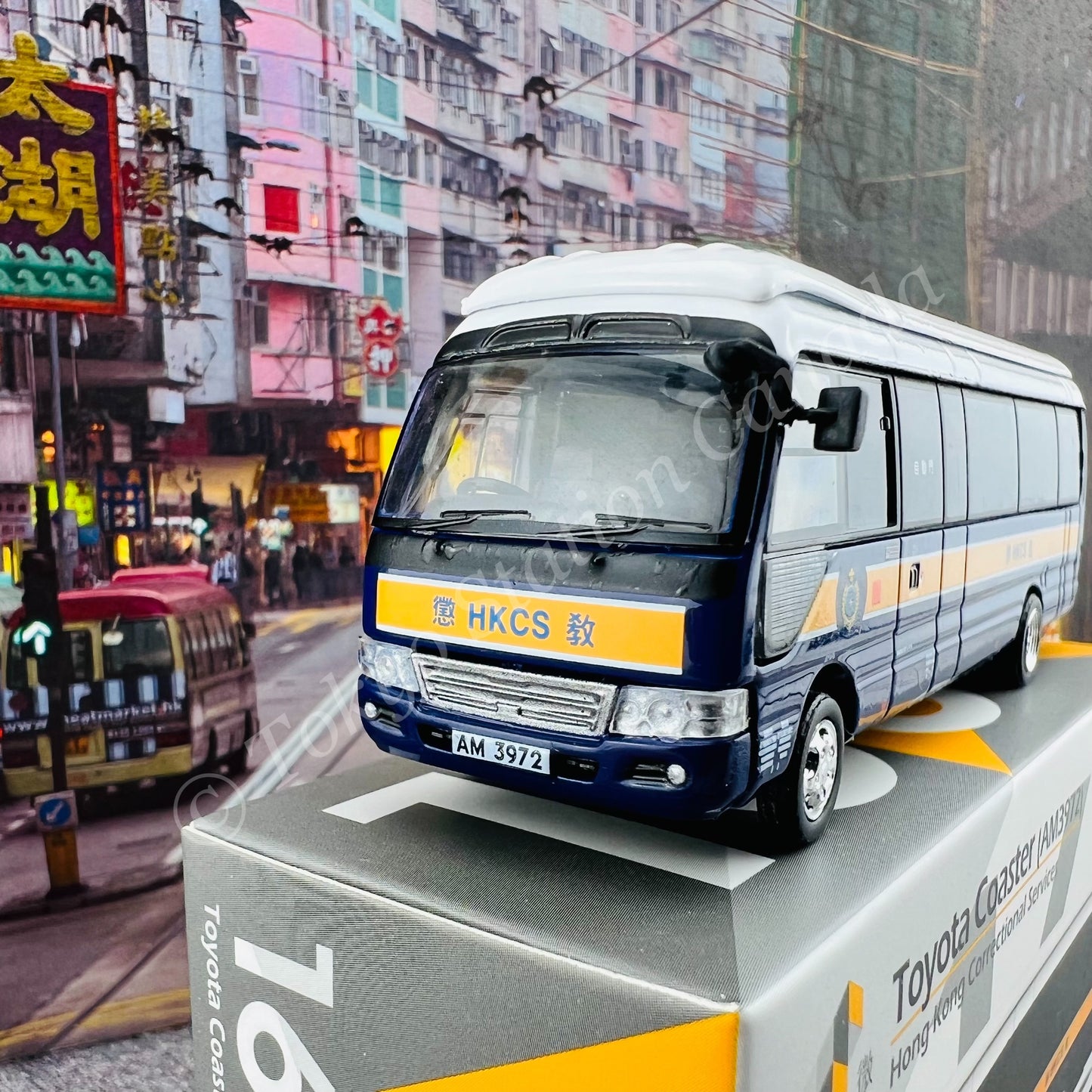 TINY 微影 160 Toyota Coaster Hong Kong Correctional Services (AM3972) 懲 教署 (Scale 1/76) ATC65258