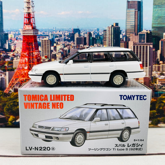 Tomytec Tomica Limited Vintage Neo 1/64 Subaru Legacy Touring Wagon Ti type S (White) LV-N220a