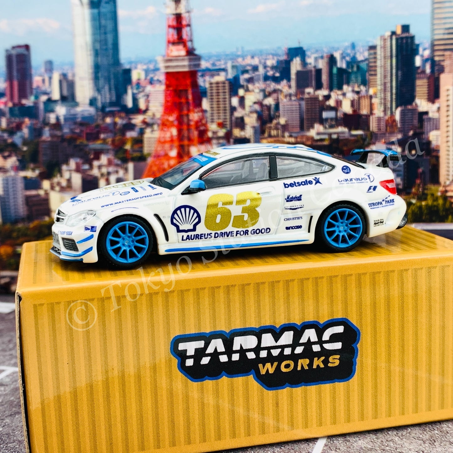 Tarmac Works 1/64 Global64 Mercedes-Benz C63 AMG Black Series GUMBALL 3000 2016 T64G-009-GB