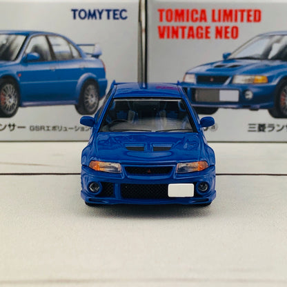 Tomica Limited Vintage Neo Mitsubishi Lancer Evolution VI GSR Blue (1999) LV-N190a