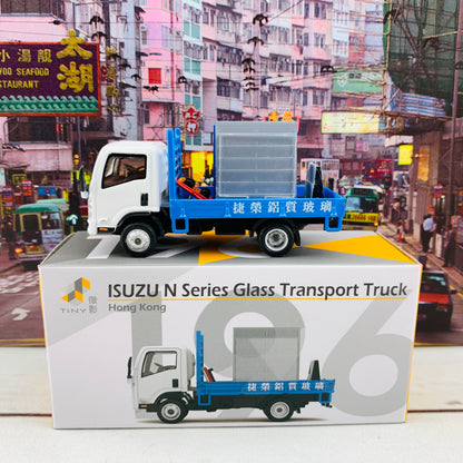 1/76 Tiny 微影 196 ISUZU N Series Glass Transport Truck 五十鈴N系列 玻璃運送車 ATC64674