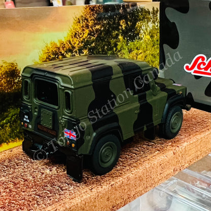 TARMAC WORKS x SCHUCO COLLAB64 1/64 Land Rover Defender Royal Military Police T64S-012-CAM
