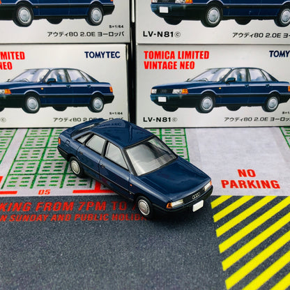 Tomica Limited Vintage 1/64 Audi 80 2.0E Europe LV-N81c