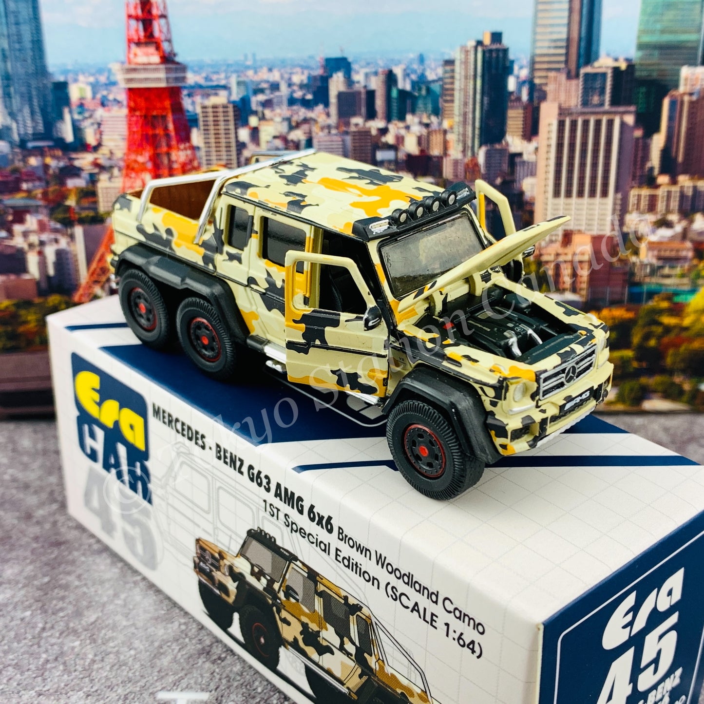 ERA CAR 45 1/64 Mercedes-Benz G63 AMG 6x6 Brown Woodland Camo (1st Special Edition) MB206X6RF45