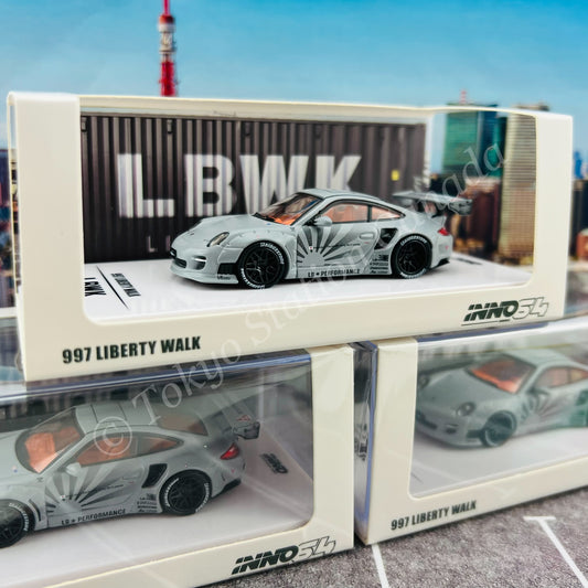 INNO64 1/64 997 LIBERTY WALK Matte Grey IN64-997LB-MG