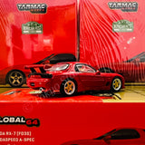TARMAC WORKS GLOBAL64 1/64 Mazda RX-7 (FD3S) Mazdaspeed A-Spec Vintage Red Special Edition T64G-012-RE