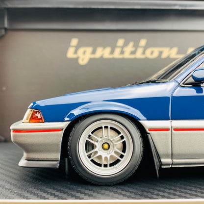 Ignition Model 1/18 Honda BALLADE SPORTS CRX Si (E-AS) Blue/Silver IG1628