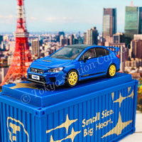 Tarmac Works 1/64 Subaru WRX STI EJ20 Final Edition (S208) Blue with Container T64-016-FE