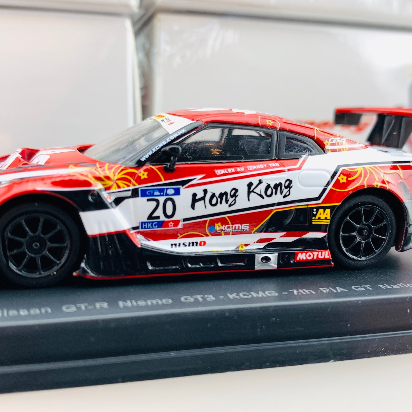 Sparky 1/64 NISSAN GTR NISMO GT3 Team Hong Kong - KCMG - 7th FIA GT Nations Cup Behrain 2018 Y132