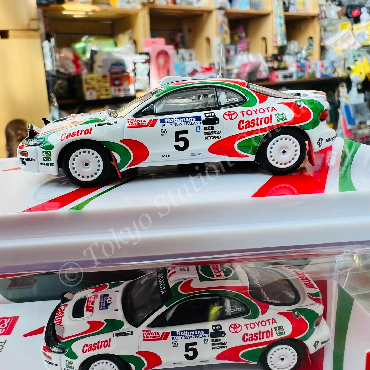 POP RACE 1/64 Toyota Celica Rally New Zealand 1994 Toyota Castrol Team #5 PR64-185-94WRC05